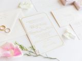 Marriage or Wedding Cue Card Gold Foiled Wedding Invitations are Such A Classic yet
