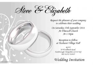 Marriage Reception Card Matter In English Fancy Wedding Invitations Template Wedding Invitation