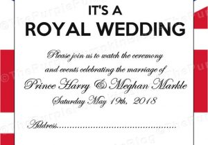 Marriage Reception Invitation Card In English Post Royal Wedding Printables Free British Royal Party