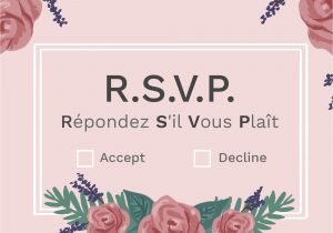 Marriage Reception Invitation Card In English What Does Rsvp Mean On An Invitation