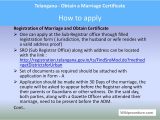 Marriage Registration Through Aadhar Card Telangana Obtain A Marriage Certificate
