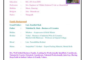 Marriage Resume format Word Image Result for Biodata In English format Md Habibullah