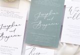 Marriage someone for A Green Card Jennifer Sage Wedding Invitation Sets Modern and Elegant