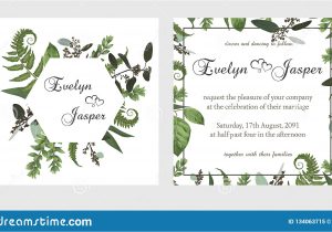 Marriage to Get Green Card Set for Wedding Invitation Greeting Card Save Date Banner