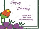 Marriage Wishes Card with Name Greeting Card Lettering Of Happy Wedding with Purple