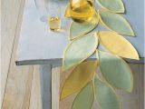 Martha Stewart Leaf Template Leafy Table Runner Step by Step Diy Craft How to S and