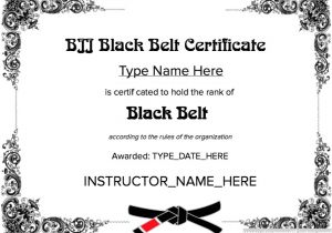 Martial Arts Gift Certificate Template Martial Arts Grading Certificate Template Templates