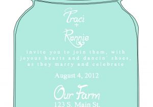 Mason Jar Invite Template Invitations On Pinterest Flyers Templates and Canning