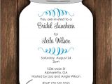 Mason Jar Invite Template Mason Jar Die Cut Invitation Bridal Shower or Any