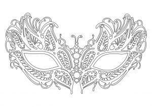 Masquerade Mask Template for Adults Coloriage Masque Venitien Lafayette Grande Image