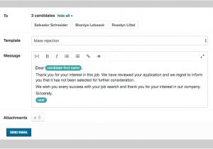 Mass Email Templates Awesome Rejection Email Template Elaboration Example