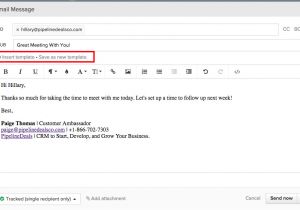 Mass Email Templates Creating Email Templates Pipelinedeals Help Center