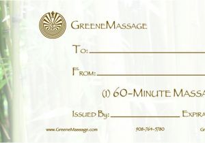 Massage Certificates Templates Free Massage Gift Certificate Templates