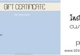 Massage Certificates Templates Free Spa Gift Certificates
