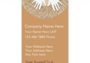 Massage therapy Business Card Templates Free Massage Business Cards