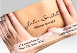Massage therapy Business Card Templates Free Massage therapist Appointment Business Card