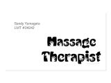 Massage therapy Business Card Templates Free Massage therapist Business Cards Template
