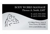 Massage therapy Business Card Templates Free Massage therapy Business Cards