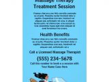 Massage therapy Flyer Template Massage therapist Flyer Zazzle