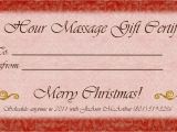 Massage therapy Gift Certificate Template 1500px