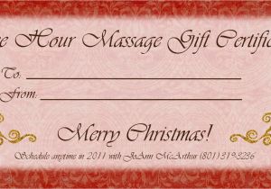 Massage therapy Gift Certificate Template 1500px