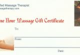 Massage therapy Gift Certificate Template Buynow Paypal Credit Card