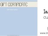 Massage therapy Gift Certificate Template Spa Gift Certificates