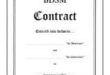 Master Slave Contract Template Gay Bdsm Contract