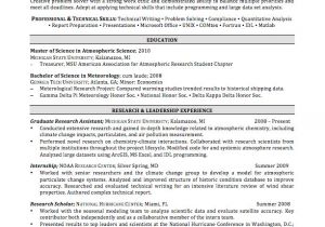 Masters Student Resume What Your Resume Should Look Like