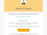 Material Design HTML Email Template Account Created Email Design Newsletter Product