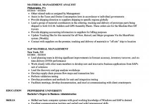 Material Management Resume Sample Material Management Resume Samples Velvet Jobs