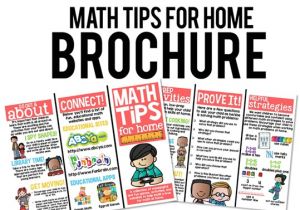 Math Brochure Template Kick Off A Great Year In Math A Year Of Many Firsts