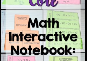 Math Interactive Notebook Templates Teaching order Of Operations Free Inb Template