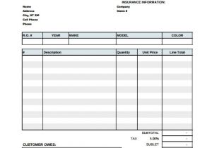 Mechanic Receipt Template Free 12 Sample Auto Repair Invoice Templates to Download