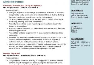 Mechanical Design Engineer Resume Mechanical Design Engineer Resume Samples Qwikresume