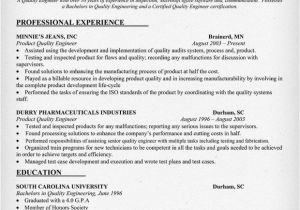 Mechanical Engineer Quality Resume Quality Engineering Resume Sample Resumecompanion Com