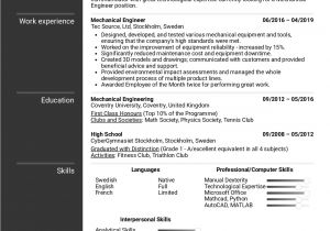 Mechanical Engineer Resume No Experience Resume Examples by Real People Mechanical Engineer Resume