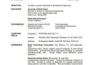 Mechanical Engineer Resume Pdf 10 Mechanical Engineering Resume Templates Pdf Doc