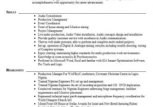 Mechanical Engineer Visual Resume Audio Engineer Resume Sample Engineering Resumes