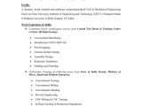 Mechanical Engineering Resume Objective Mechanical Engineer Cv