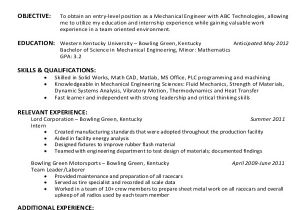 Mechanical Engineering Resume Objective Sample Objective for Resume 10 Examples In Word Pdf