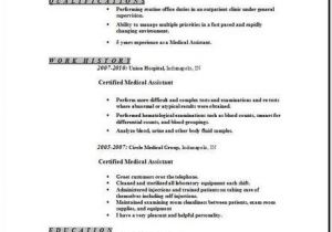 Medical assistant Resume Templates Free Medical assistant Resume Occupational Examples Samples