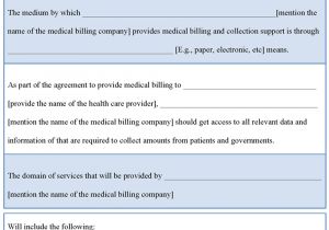 Medical Billing Contract Template Medical Template for Billing Contract Template Of Medical