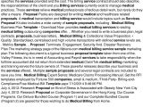 Medical Billing Proposal Template Sample Proposal for Medical Billing Services Pdf