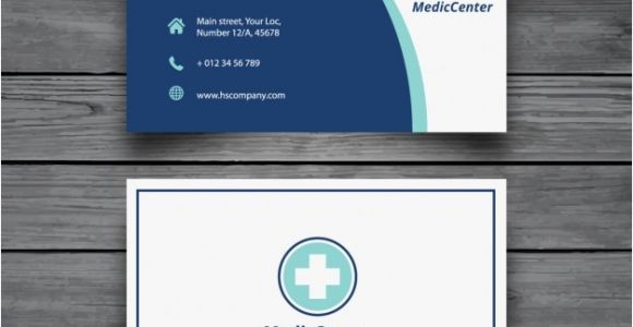 Medical Business Cards Templates Free Modern Medical Business Card Template Vector Free Download