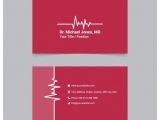 Medical Business Cards Templates Free Red Medical Business Card Template Vector Free Download