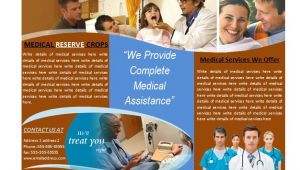 Medical Office Brochure Templates Medical Brochure Template for Medical Services Brochures