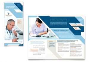 Medical Office Brochure Templates Medical Transcription Tri Fold Brochure Template Word