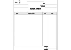 Medical Receipt Template In Printable format Medical Receipt Template 7 Free Sample Example format