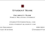 Medical Student Business Card Template How to Create A College Student Business Card Career Onward